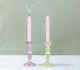 Mint & Pink Candlestick Set of 2
