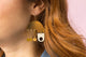 gold bone boho geometric dangle chandelier earrings  Edit alt text