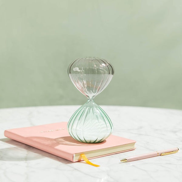 hourglass timer decorative glass