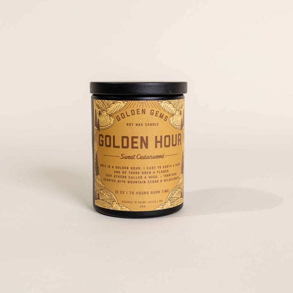 Golden Hour Candle with Matches Gift Set