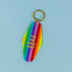 Rainbow stripe hotel keychain tag with gold quote You Are Magic Baby, sold by Golden Gems