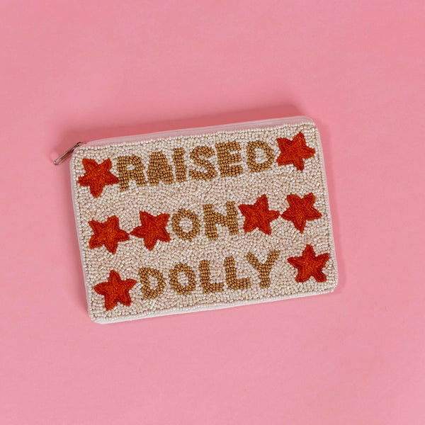 Raised on Dolly Beaded Zip Pouch