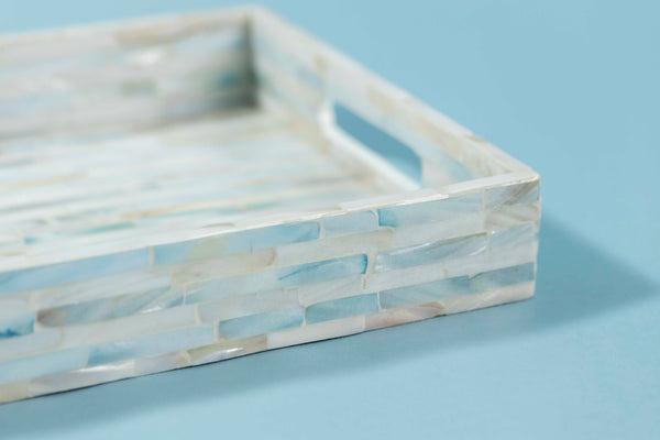Linear Mother of Pearl Mosaic Tray