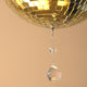 Golden Crystal Disco Ball Hanging Planter