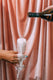 Pressed Glass Champagne Flute - Cherry Blossom
