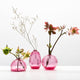 Set of 3 Hand Blown Colored Bud Vases