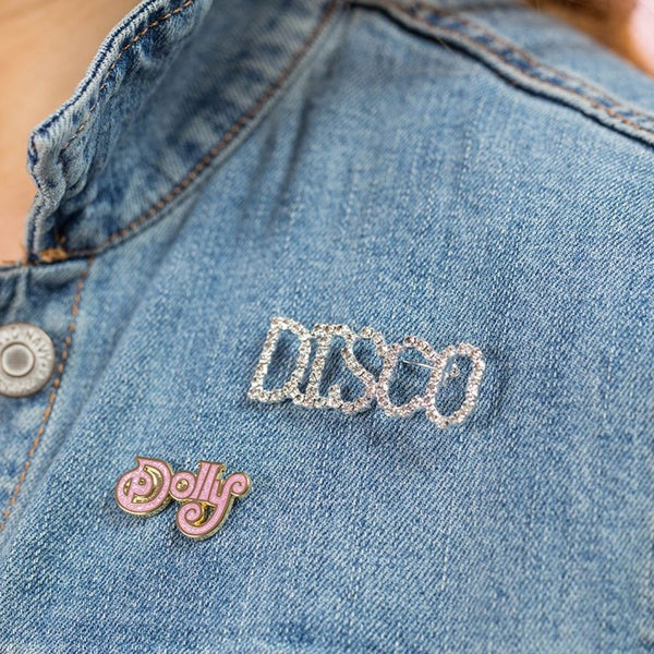 disco rhinestone pin jacket 