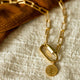 Vintage Gold Coin & Hardware Layering Chain