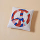 Seventies Hooked Pillows - Peace Sign, Be Nice or Leave